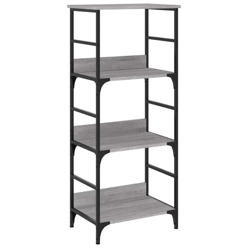 Libreria Grigio Sonoma 50x33x117,5 cm in Legno Multistrato | homemem39