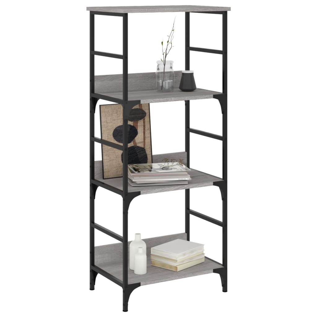 Libreria Grigio Sonoma 50x33x117,5 cm in Legno Multistrato | homemem39