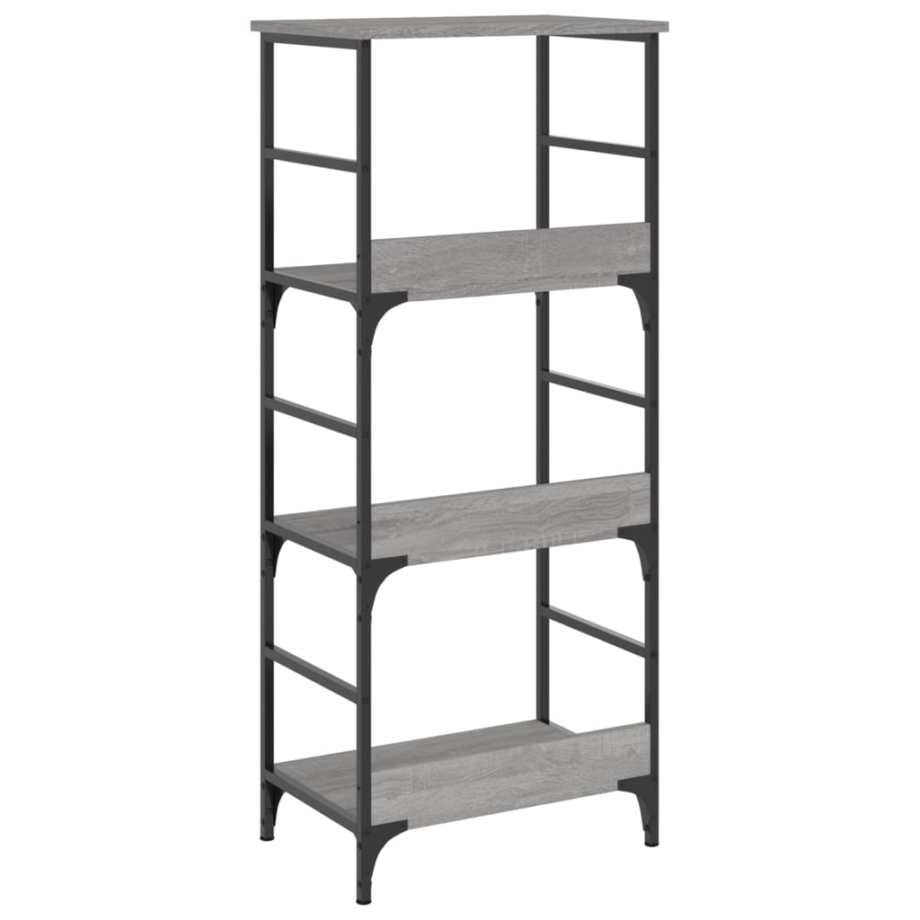 Libreria Grigio Sonoma 50x33x117,5 cm in Legno Multistrato | homemem39