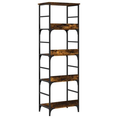 Libreria Rovere Fumo 50x33x153 cm in Legno Multistrato | homemem39