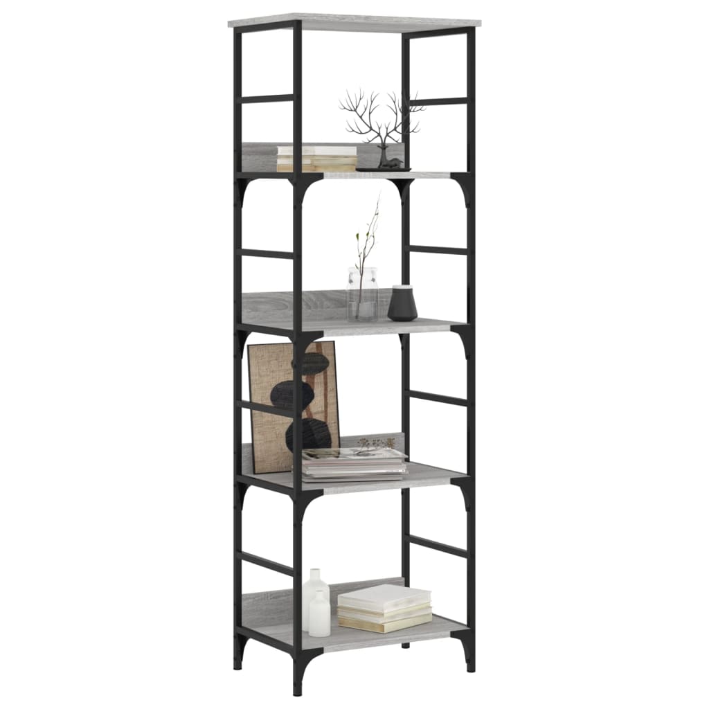 Libreria Grigio Sonoma 50x33x153 cm in Legno Multistrato | homemem39