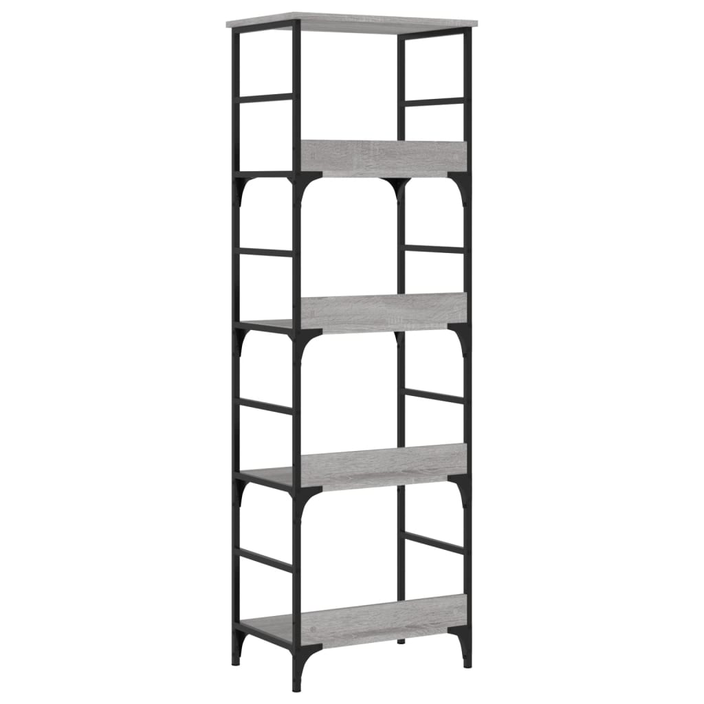 Libreria Grigio Sonoma 50x33x153 cm in Legno Multistrato | homemem39