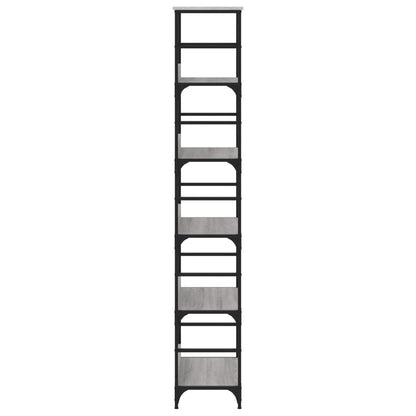 Libreria Grigio Sonoma 50x33x188,5 cm in Legno Multistrato | homemem39