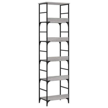 Libreria Grigio Sonoma 50x33x188,5 cm in Legno Multistrato | homemem39