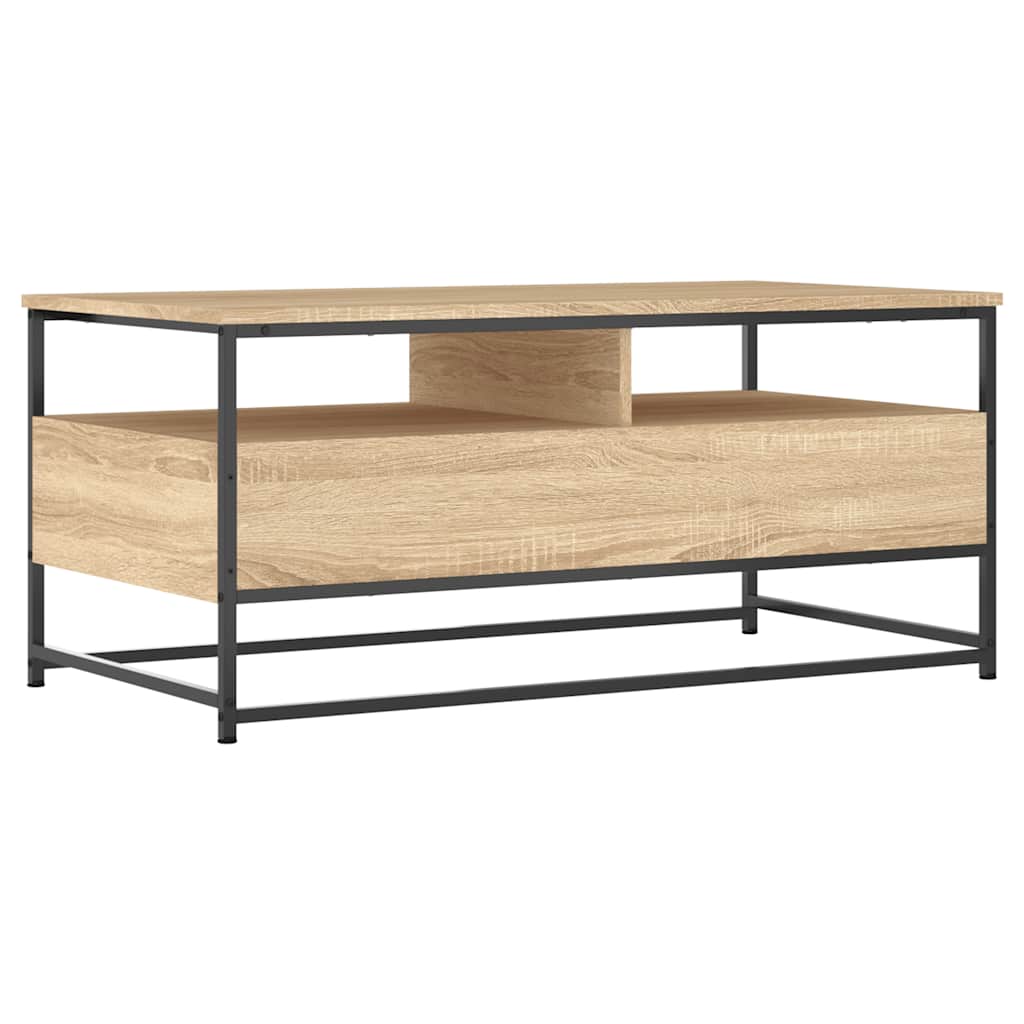 Tavolino da Salotto Rovere Sonoma 100x51x45cm Legno Multistrato | homemem39