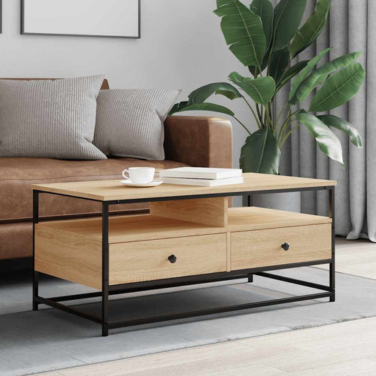 Tavolino da Salotto Rovere Sonoma 100x51x45cm Legno Multistrato | homemem39