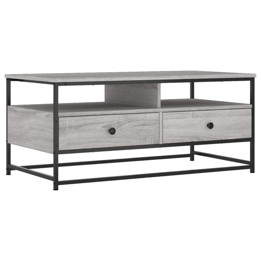 Tavolino da Salotto Grigio Sonoma 100x51x45cm Legno Multistrato | homemem39