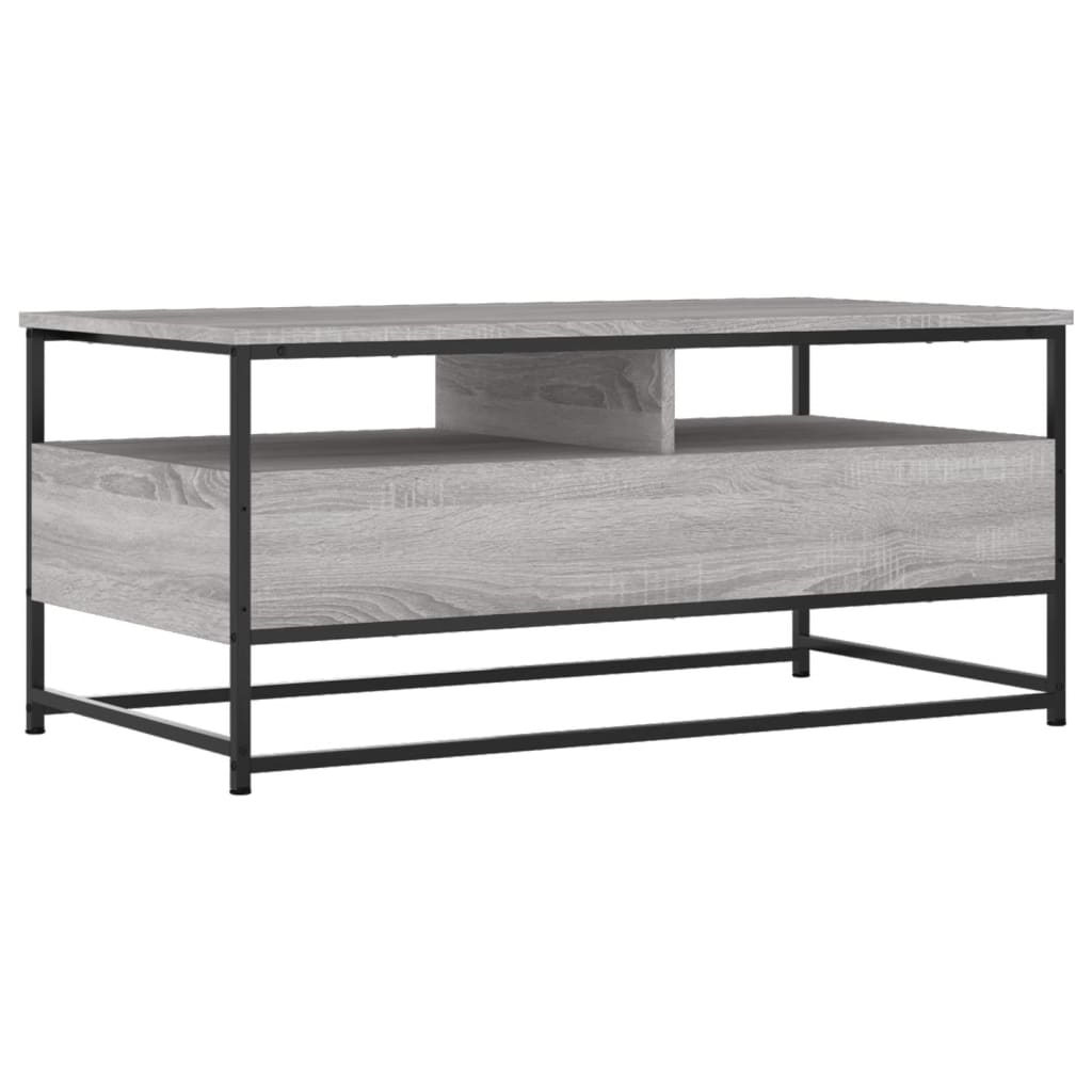 Tavolino da Salotto Grigio Sonoma 100x51x45cm Legno Multistrato | homemem39