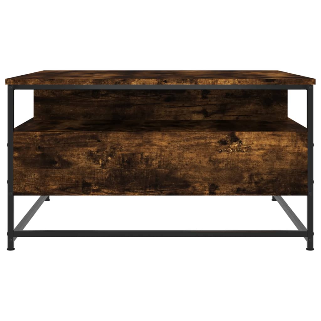 Tavolino da Salotto Rovere Fumo 80x80x45 cm Legno Multistrato | homemem39