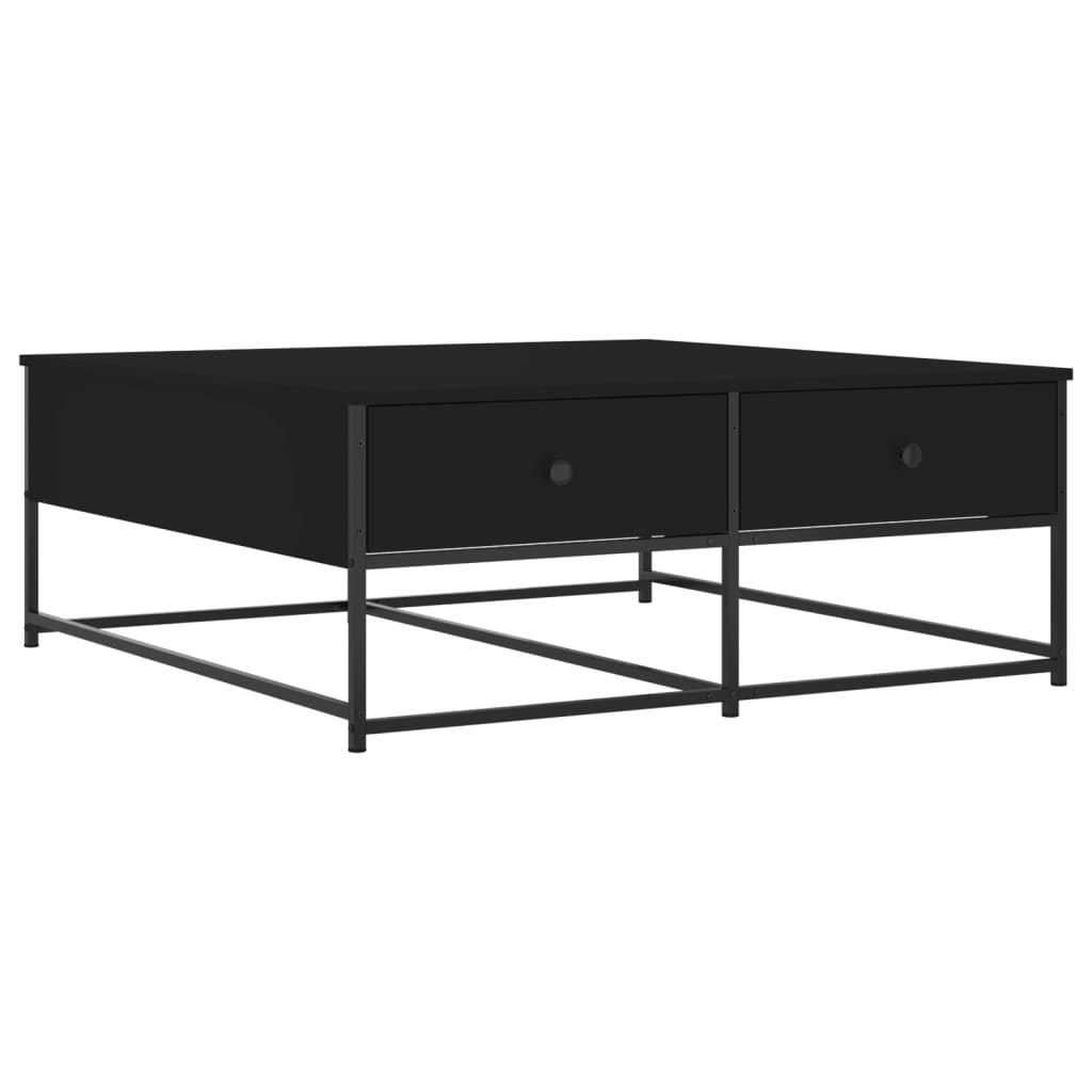 Tavolino da Salotto Nero 100x99x40 cm in Legno Multistrato | homemem39