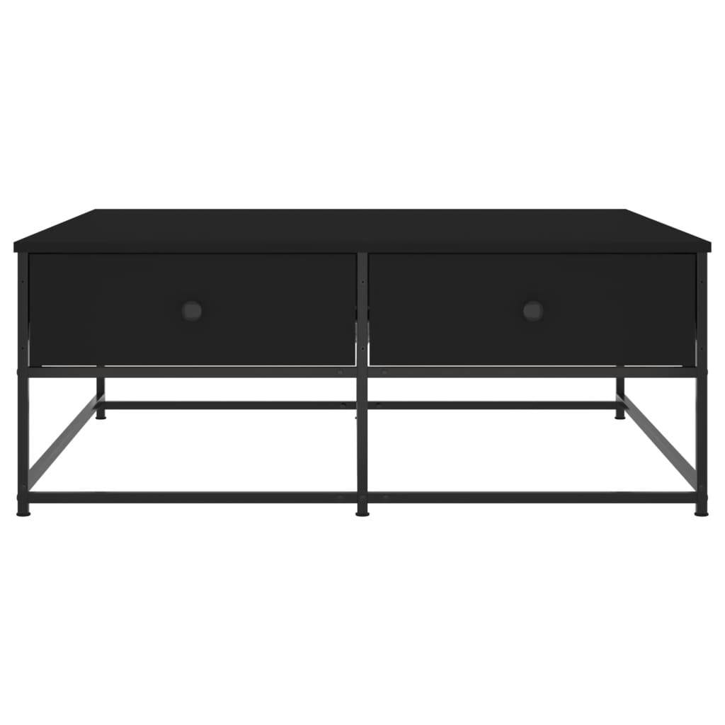 Tavolino da Salotto Nero 100x99x40 cm in Legno Multistrato | homemem39