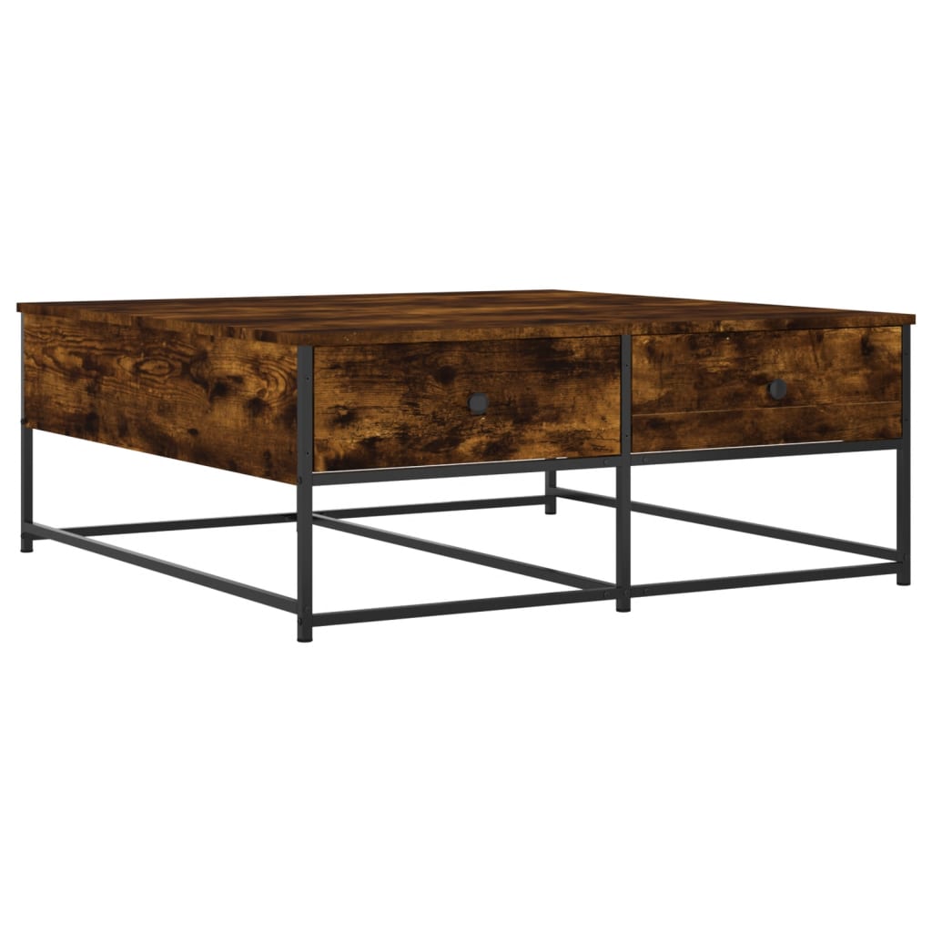 Tavolino da Salotto Rovere Fumo 100x99x40 cm Legno Multistrato | homemem39