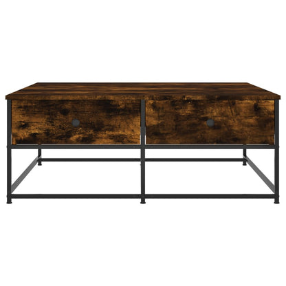 Tavolino da Salotto Rovere Fumo 100x99x40 cm Legno Multistrato | homemem39