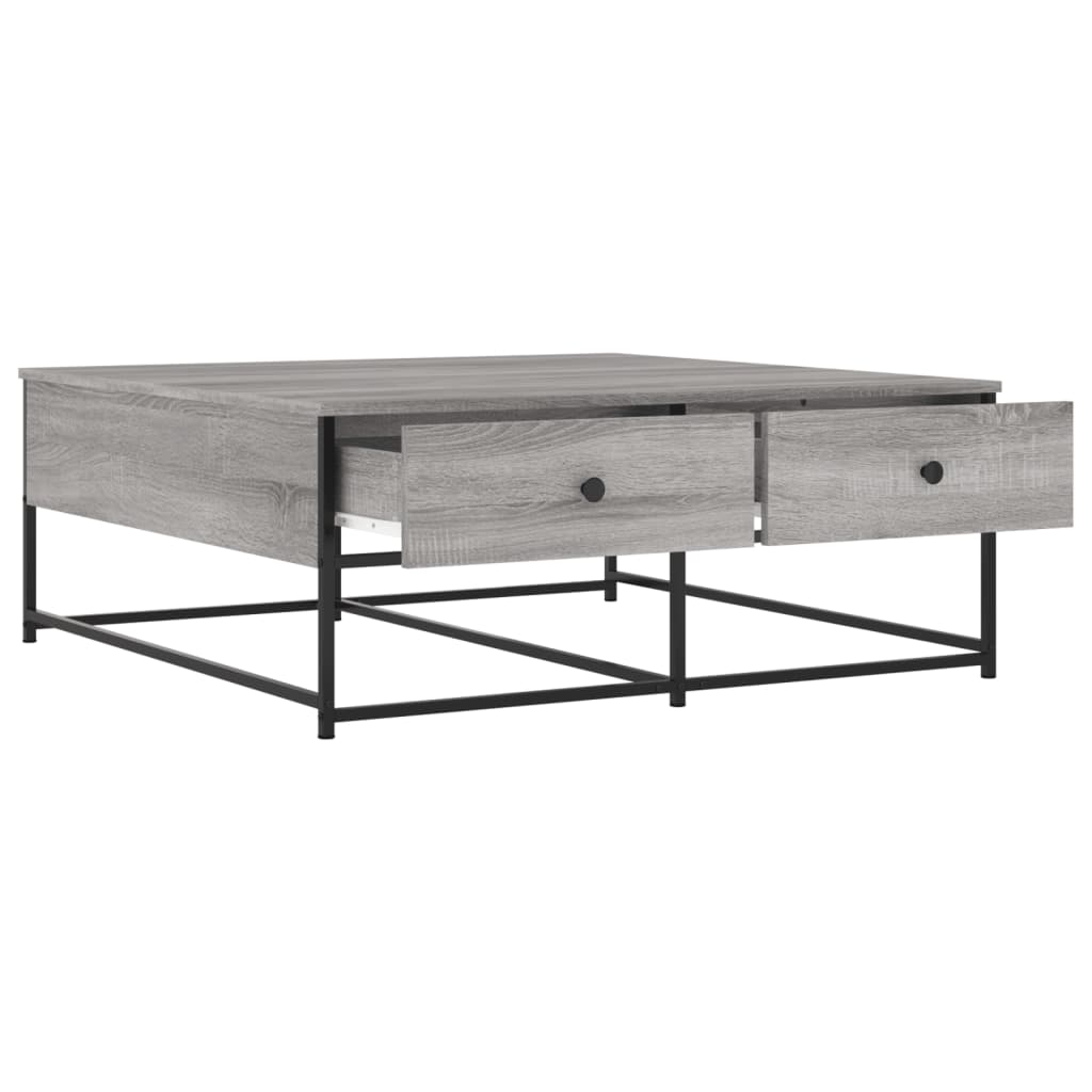 Tavolino da Salotto Grigio Sonoma 100x99x40cm Legno Multistrato | homemem39