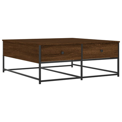 Tavolino Salotto Rovere Marrone 100x99x40 cm Legno Multistrato | homemem39