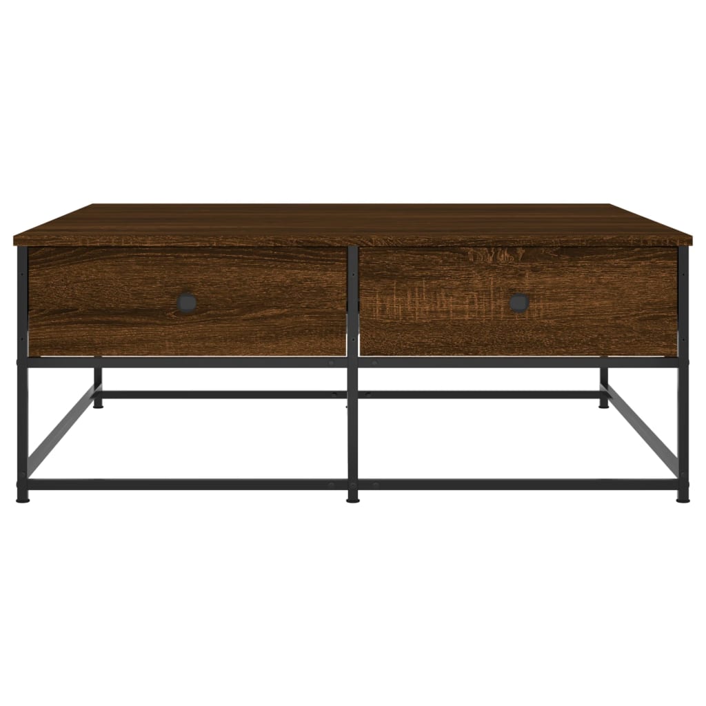 Tavolino Salotto Rovere Marrone 100x99x40 cm Legno Multistrato | homemem39