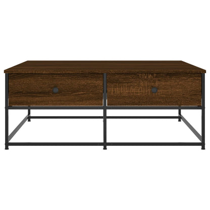 Tavolino Salotto Rovere Marrone 100x99x40 cm Legno Multistrato | homemem39