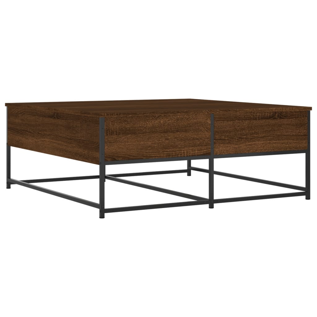 Tavolino Salotto Rovere Marrone 100x99x40 cm Legno Multistrato | homemem39