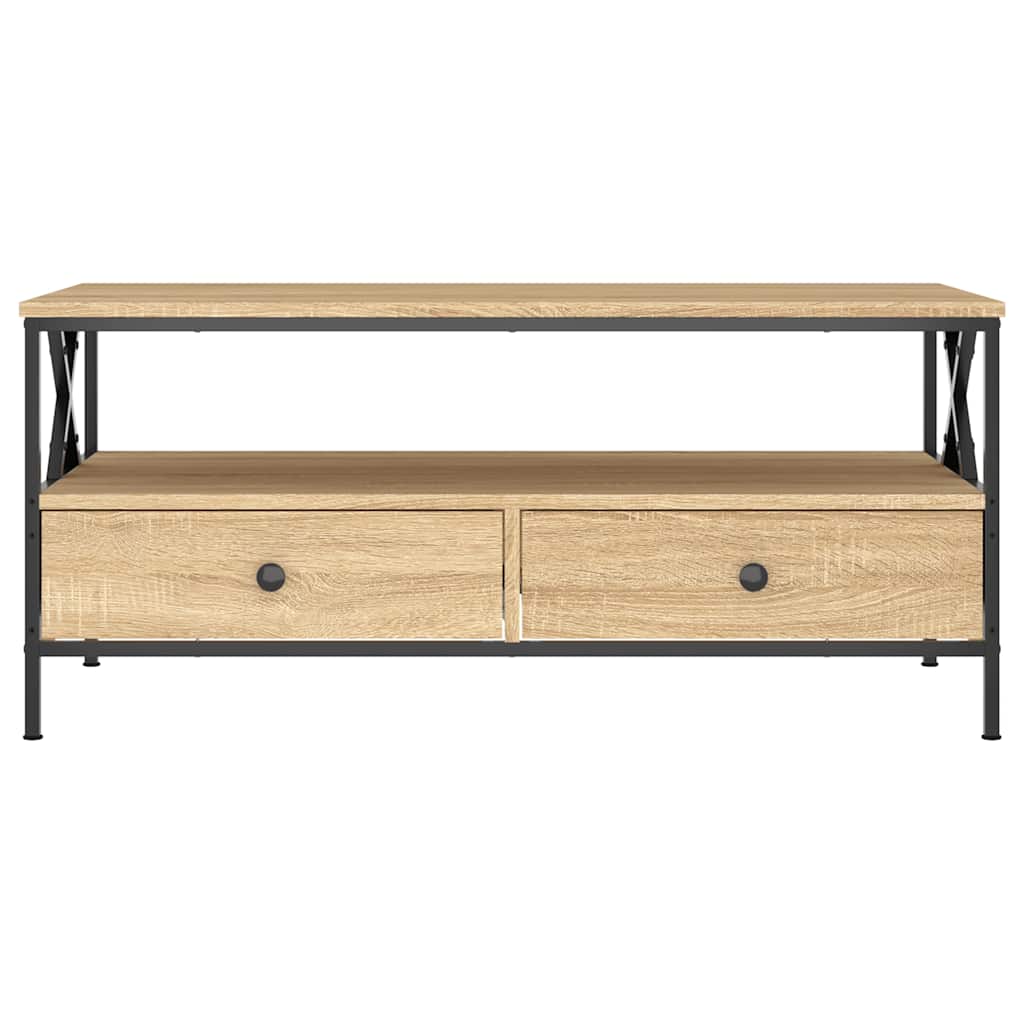 Tavolino da Salotto Rovere Sonoma 100x51x45cm Legno Multistrato | homemem39