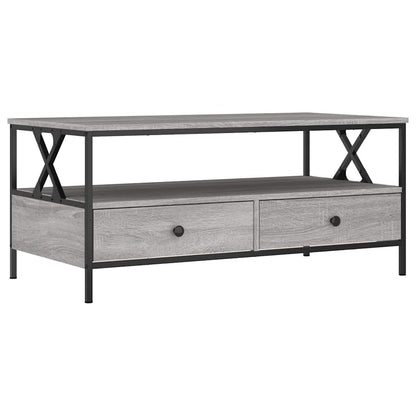 Tavolino da Salotto Grigio Sonoma 100x51x45cm Legno Multistrato | homemem39