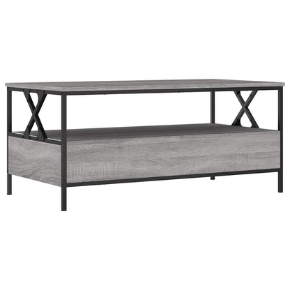 Tavolino da Salotto Grigio Sonoma 100x51x45cm Legno Multistrato