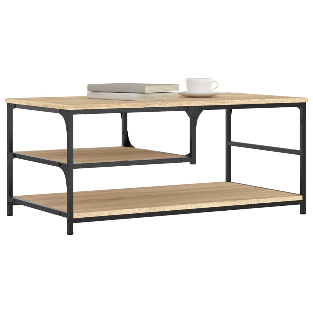 Tavolino da Salotto Rovere Sonoma 90x49x40 cm Legno Multistrato | homemem39
