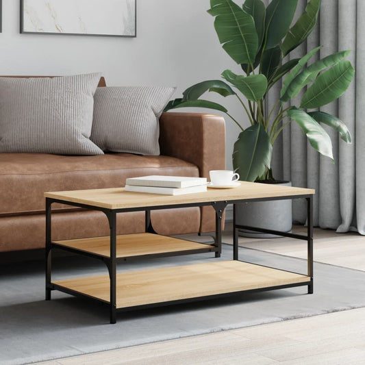Tavolino da Salotto Rovere Sonoma 90x49x40 cm Legno Multistrato | homemem39