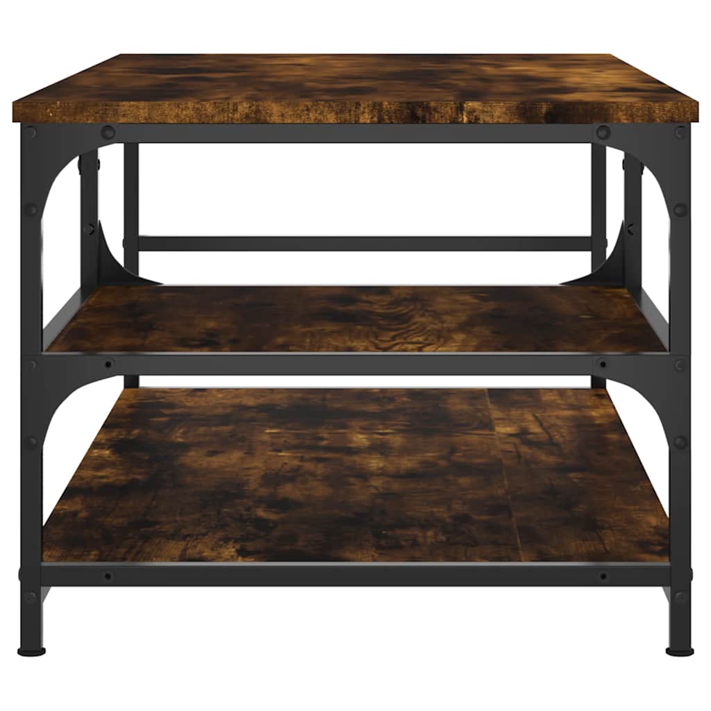 Tavolino da Salotto Rovere Fumo 90x49x40 cm Legno Multistrato | homemem39
