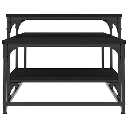 Tavolino da Salotto Nero 102x60x45 cm in Legno Multistrato | homemem39