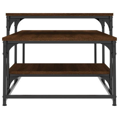 Tavolino Salotto Rovere Marrone 102x60x45cm Legno Multistrato | homemem39