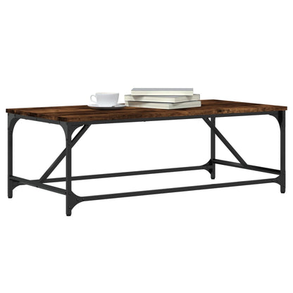 Tavolino da Salotto Rovere Fumo 100x50x35 cm Legno Multistrato | homemem39