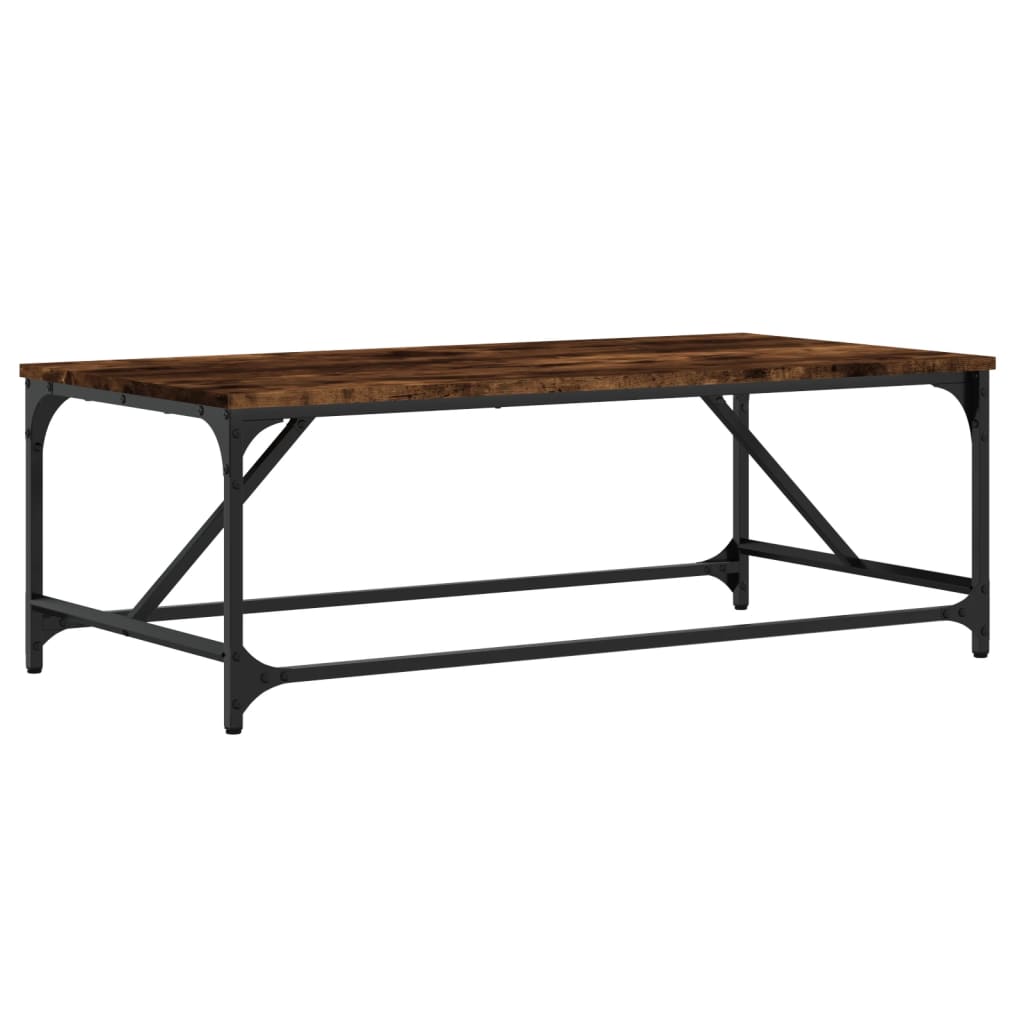 Tavolino da Salotto Rovere Fumo 100x50x35 cm Legno Multistrato | homemem39