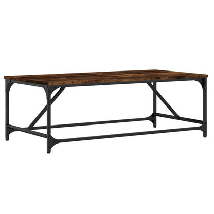 Tavolino da Salotto Rovere Fumo 100x50x35 cm Legno Multistrato | homemem39