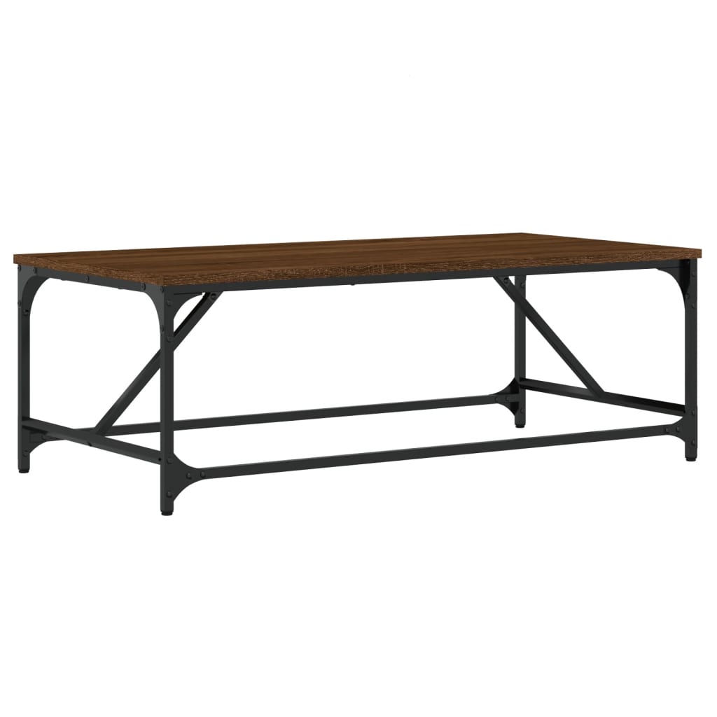 Tavolino da Salotto Rovere Marrone100x50x35cm Legno Multistrato | homemem39