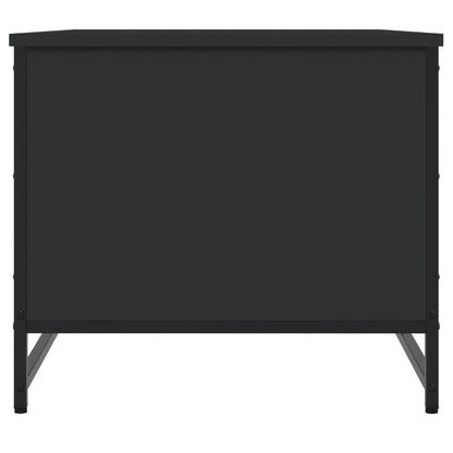 Tavolino da Salotto Nero 85,5x51x45 cm in Legno Multistrato