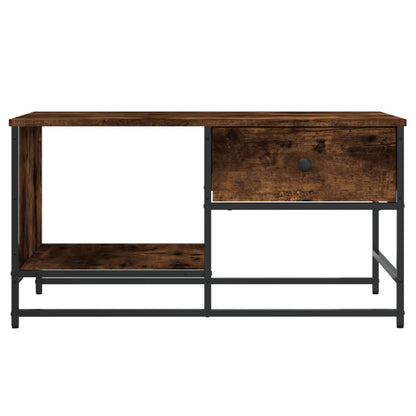 Tavolino da Salotto Rovere Fumo 85,5x51x45 cm Legno Multistrato | homemem39
