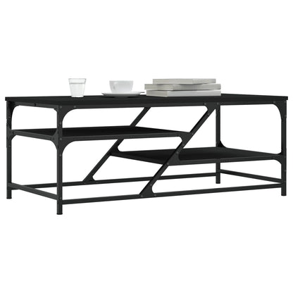 Tavolino da Salotto Nero 100x49x40 cm in Legno Multistrato | homemem39