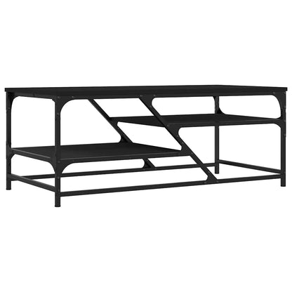 Tavolino da Salotto Nero 100x49x40 cm in Legno Multistrato | homemem39