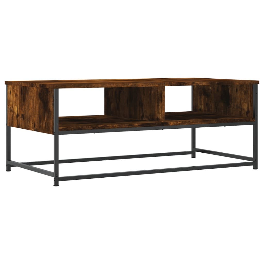 Tavolino da Salotto Rovere Fumo 100x51x40 cm Legno Multistrato | homemem39