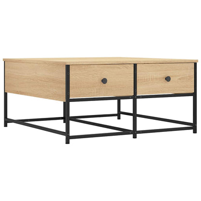 Tavolino da Salotto Rovere Sonoma 80x80x40 cm Legno Multistrato | homemem39