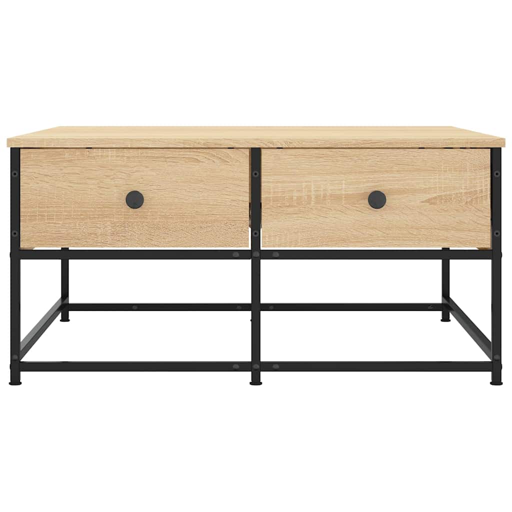 Tavolino da Salotto Rovere Sonoma 80x80x40 cm Legno Multistrato | homemem39
