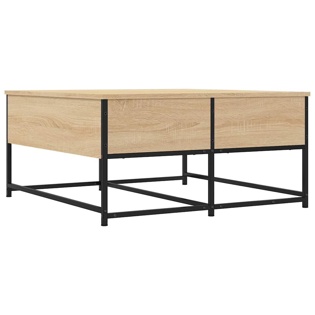 Tavolino da Salotto Rovere Sonoma 80x80x40 cm Legno Multistrato | homemem39