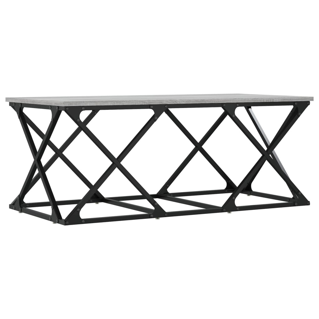 Tavolino da Salotto Grigio Sonoma 100x49x40cm Legno Multistrato | homemem39