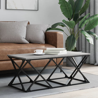 Tavolino da Salotto Grigio Sonoma 100x49x40cm Legno Multistrato | homemem39