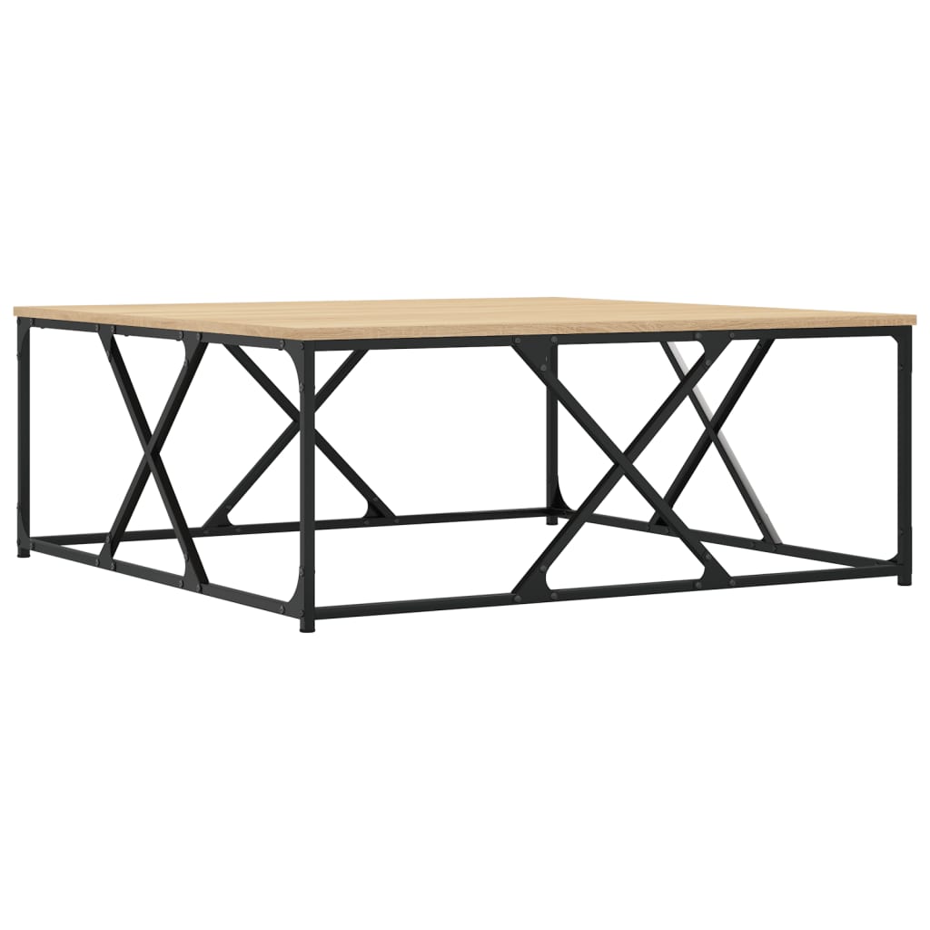 Tavolino Salotto Rovere Sonoma 100x100x40 cm Legno Multistrato | homemem39