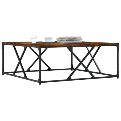 Tavolino da Salotto Rovere Fumo 100x100x40 cm Legno Multistrato | homemem39