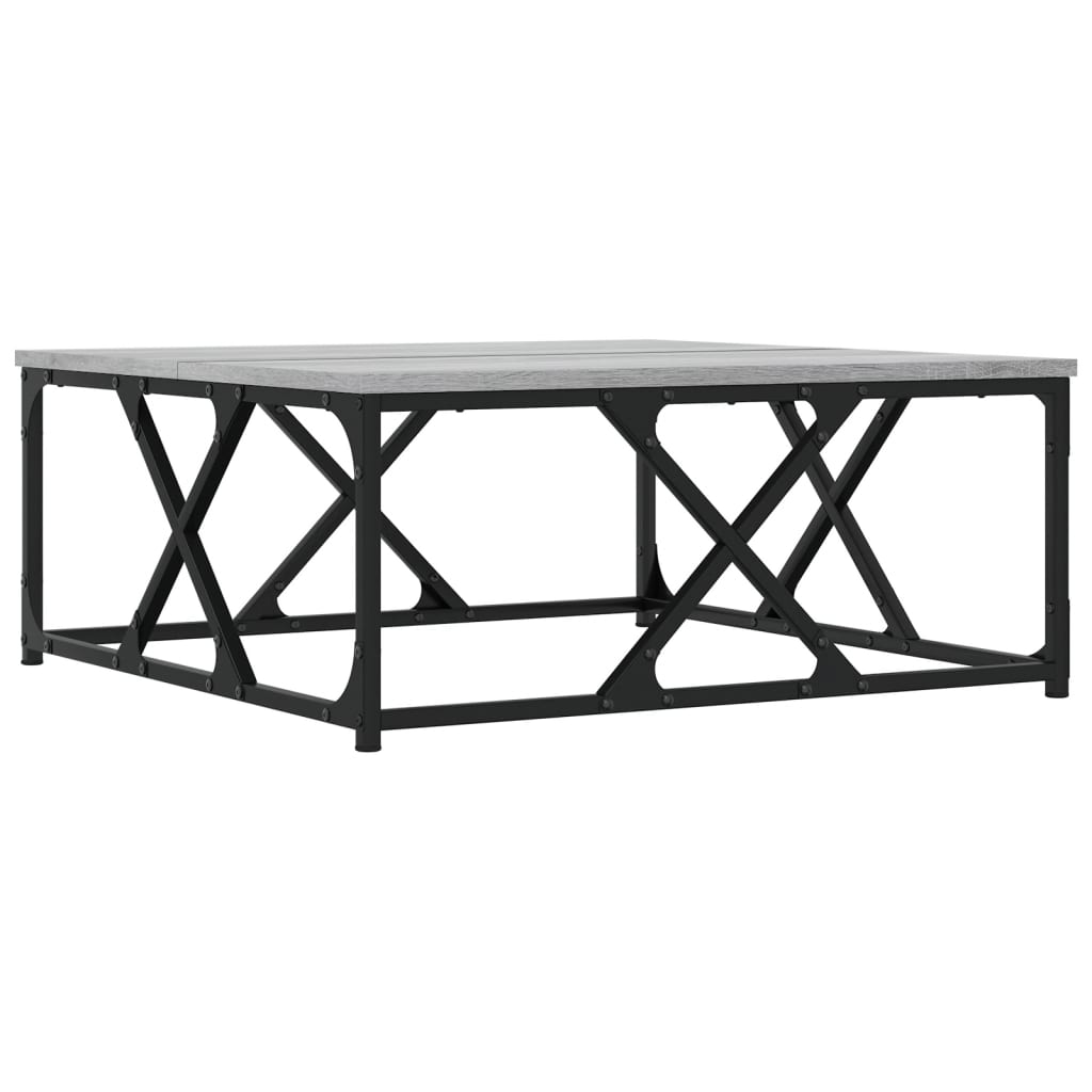 Tavolino da Salotto Grigio Sonoma 70x70x30 cm Legno Multistrato | homemem39