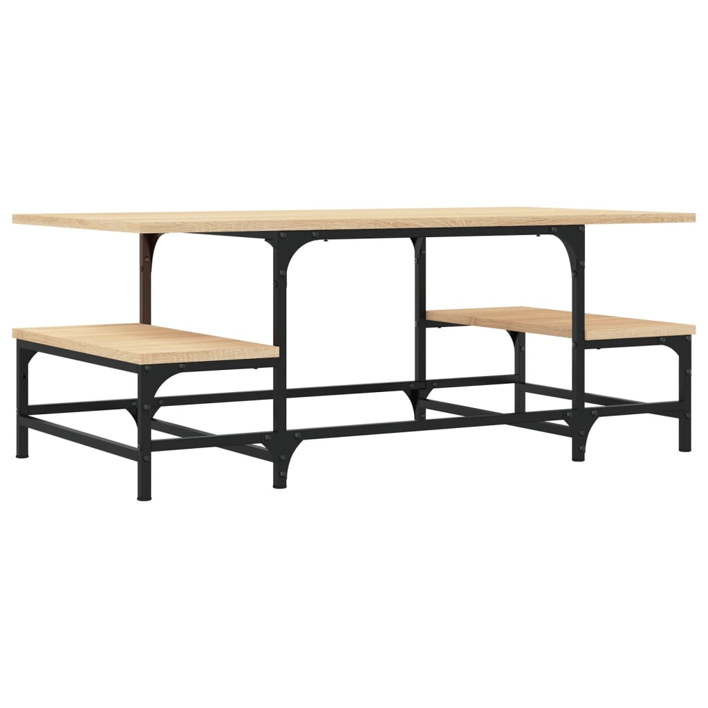 Tavolino Salotto Rovere Sonoma 100x50,5x40 cm Legno Multistrato | homemem39