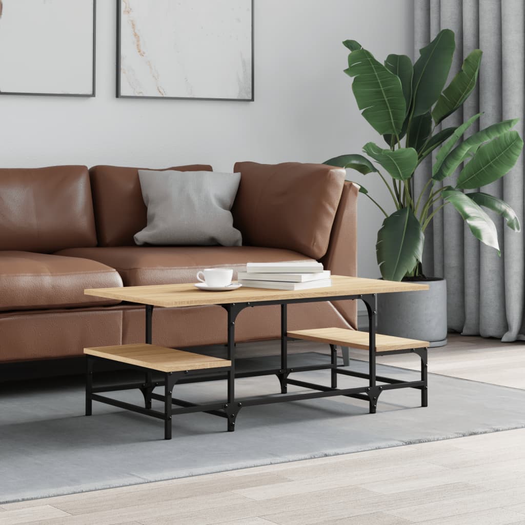 Tavolino Salotto Rovere Sonoma 100x50,5x40 cm Legno Multistrato | homemem39