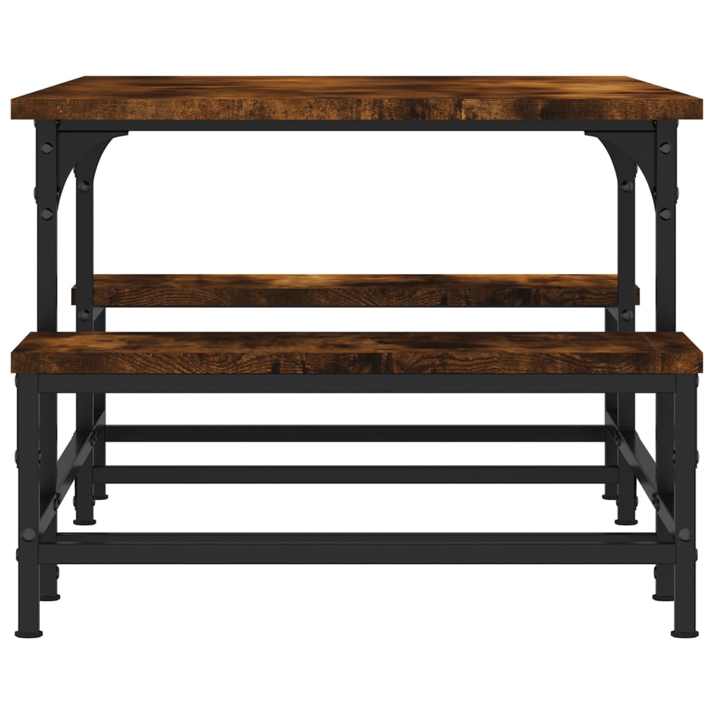 Tavolino da Salotto Rovere Fumo 100x50,5x40cm Legno Multistrato | homemem39